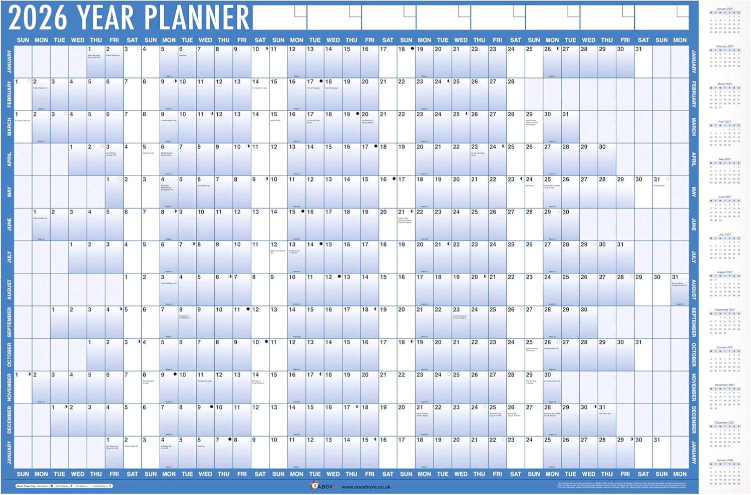 2026 Wall Planner