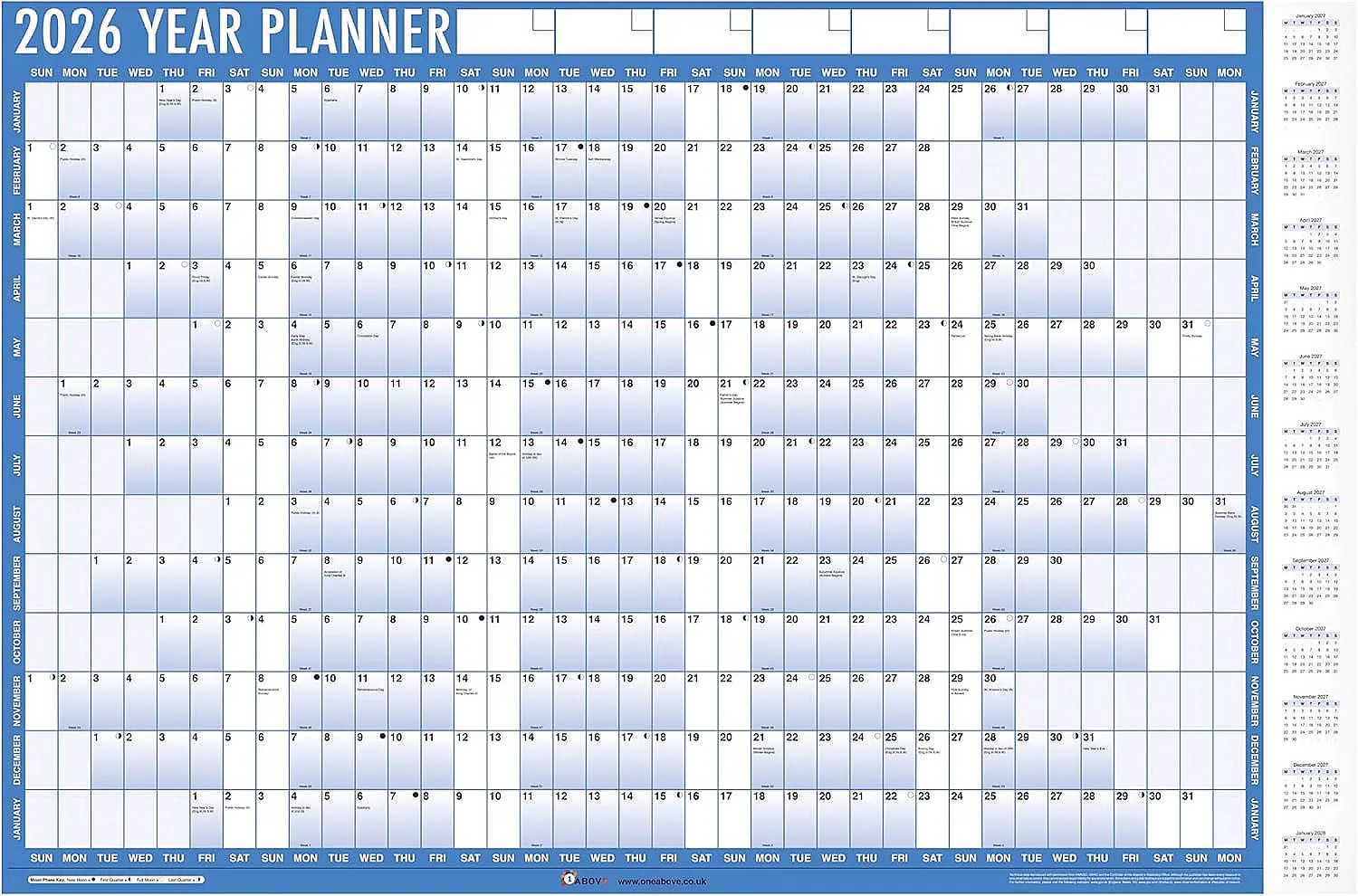2026 Wall Planner
